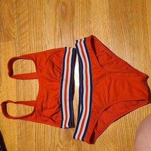 Red bikini set